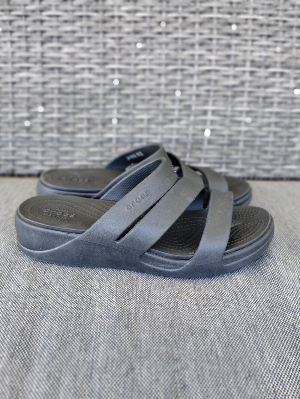 Crocs Women's Black Slide Sandals